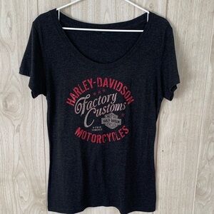 Heather Black Harley-Davidson Factory Customs V-Twin Powered Tee Shirt